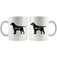 Black Labrador Mom Coffee Mug (11 oz) - Freedom Look