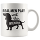 Daschund Dad Mug - Lil Weiners - Real Men Play With Their Wieners - Great Gift For Dachshund Owner - Freedom Look
