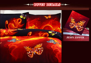 3D Butterfly Bedding Cover Sets Queen/King/Twin Size - Freedom Look