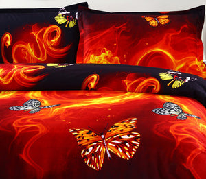 3D Butterfly Bedding Cover Sets Queen/King/Twin Size - Freedom Look