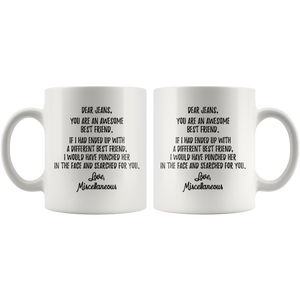 Personalized Best Friend Jeans Miscellaneous Coffee Mug (11 oz)