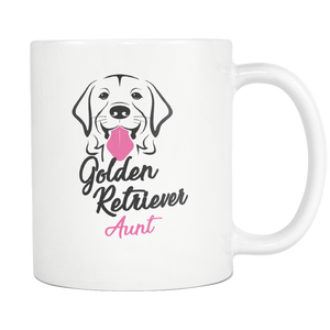 Golden Retriever Aunt Mug - Best Dog Auntie Coffee Mug - Dog Aunt Mug - Great Gift For Aunt (11 oz) - Freedom Look