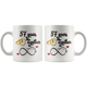 57th Wedding Anniversary Gift For Him And Her, 57th Anniversary Mug For Husband & Wife, Married For 57 Years, 57 Years Together With Her ( 11 oz )