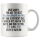 Personalized Yellow Labrador Dog Riley & Waylon Daddy Coffee Mug (11 oz)