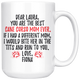 Personalized Cane Corso Dog Fiona Mom Laura Coffee Mug (15 oz)