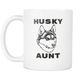Husky Aunt Mug - Dog Aunt Mug - Best Dog Auntie Coffee Mug - Great Gift For Aunt (11 oz) - Freedom Look