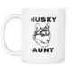 Husky Aunt Mug - Dog Aunt Mug - Best Dog Auntie Coffee Mug - Great Gift For Aunt (11 oz) - Freedom Look