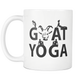 Goat Yoga Coffee Mug - I Like & Love Goats - Mugs-yoga Pose Mug - I Love Yoga Mug - Great Gift For Goat Yoga Lovers (11 oz) - Freedom Look