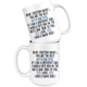 Personalized Best Akita Dog Dad Coffee Mug (15 oz)