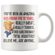 Funny Awesome Girlfriend For 13 Years Coffee Mug, 13th Anniversary Girlfriend Trump Gifts, 13th Anniversary Mug, 13 Years Together With Her (11oz)
