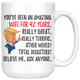 Funny Amazing Wife For 42 Years Coffee Mug, 42nd Anniversary Wife Trump Gifts, 42nd Anniversary Mug, 42 Years Together With My Wifey