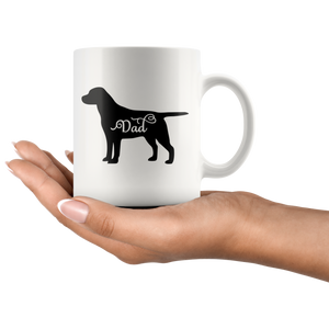 Black Labrador Dad Coffee Mug (11 oz) - Freedom Look