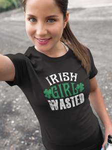 Irish Girl Wasted Patrick's Day St Patrick Unisex T-Shirt
