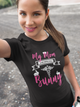 My Mom Is Out Saving Every Bunny Nurse Womens And Unisex T-Shirt
