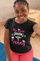 My Mom Is Out Saving Every Bunny Nurse Womens And Unisex T-Shirt