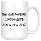 The One Where Linda Gets Engaged Coffee Mug (15 oz)
