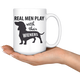 Daschund Dad Mug - Lil Weiners - Real Men Play With Their Wieners - Great Gift For Dachshund Owner (15 oz) - Freedom Look
