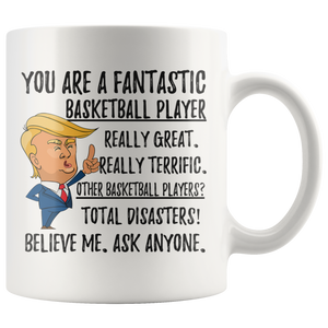 Funny Basketball Player Trump Coffee Mug (11 oz)
