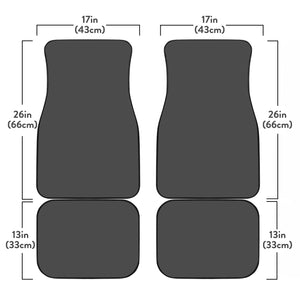 Dragonfly Violet Front And Back Car Mats (Set Of 4) - Freedom Look