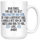 Personalized Bullmastiff Dog Amber Dad Chris Coffee Mug (15 oz)