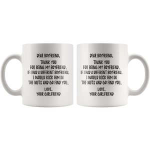 Thank You For Being My Boyfriend Coffee Mug (11 oz)