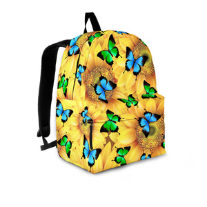Sunflower Butterfly Backpack