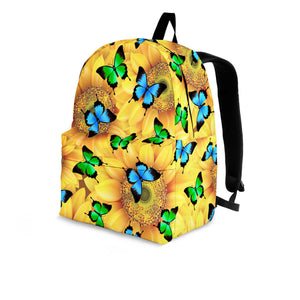 Sunflower Butterfly Backpack