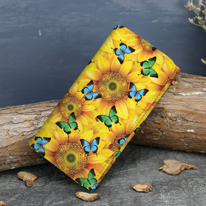 Sunflower Butterfly Wallet