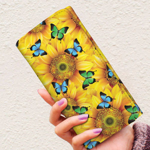 Sunflower Butterfly Wallet