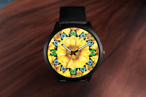 Sunflower Butterfly Awesome Watch