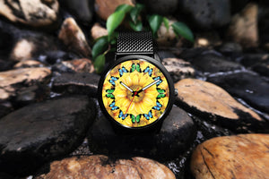 Sunflower Butterfly Awesome Watch