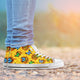Sunflower Butterfly High Top Shoes