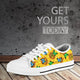 Sunflower Butterfly Low Top Shoes