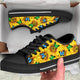 Sunflower Butterfly Low Top Shoes