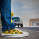 Sunflower Butterfly Low Top Shoes