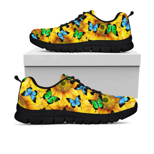 Sunflower Butterfly Sneakers