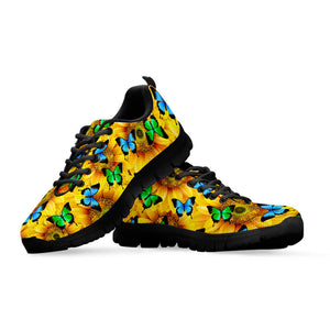 Sunflower Butterfly Sneakers