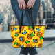 Large Premium Sunflower Butterfly Tote Bag - Freedom Look