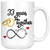 33rd Wedding Anniversary Gift For Him And Her, 33rd Anniversary Mug For Husband & Wife, Married For 33 Years, 33 Years Together With Her (15 oz )