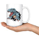 T-Rex Dinosaur Coffee Mug (15 oz)