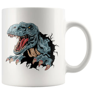 t-rex dinosaur mug (11 oz)
