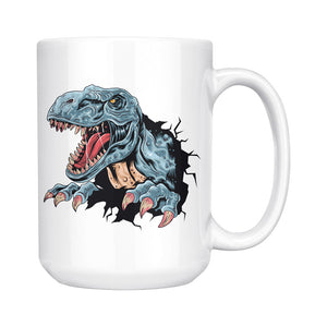 t-rex dinosaur mug (15 oz)