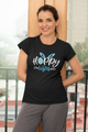 Blue Happy Easter Bunny Womens And Unisex T-Shirt