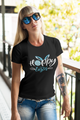 Blue Happy Easter Bunny Womens And Unisex T-Shirt