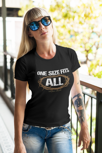 One Size Fits All 'One John Two:Two' Christian Womens And Unisex T-Shirt