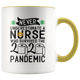 Nurse Survived 2020 Pandemic Toilet Paper Colored Coffee Mug