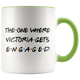 The One Where Victoria Gets Engaged Colored Coffee Mug (11 oz)