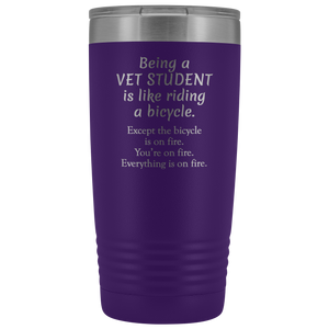 Vet Student Tumbler Funny Gift, Vet Office Worker, Veterinary Medicine Tumbler, Veterinary Assistant Present, Vet School Tumbler (20 oz)