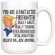Funny Fantastic Firefighter Trump Coffee Mug (15 oz)