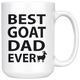 Best Goat Dad Coffee Mug (15 oz) - Freedom Look